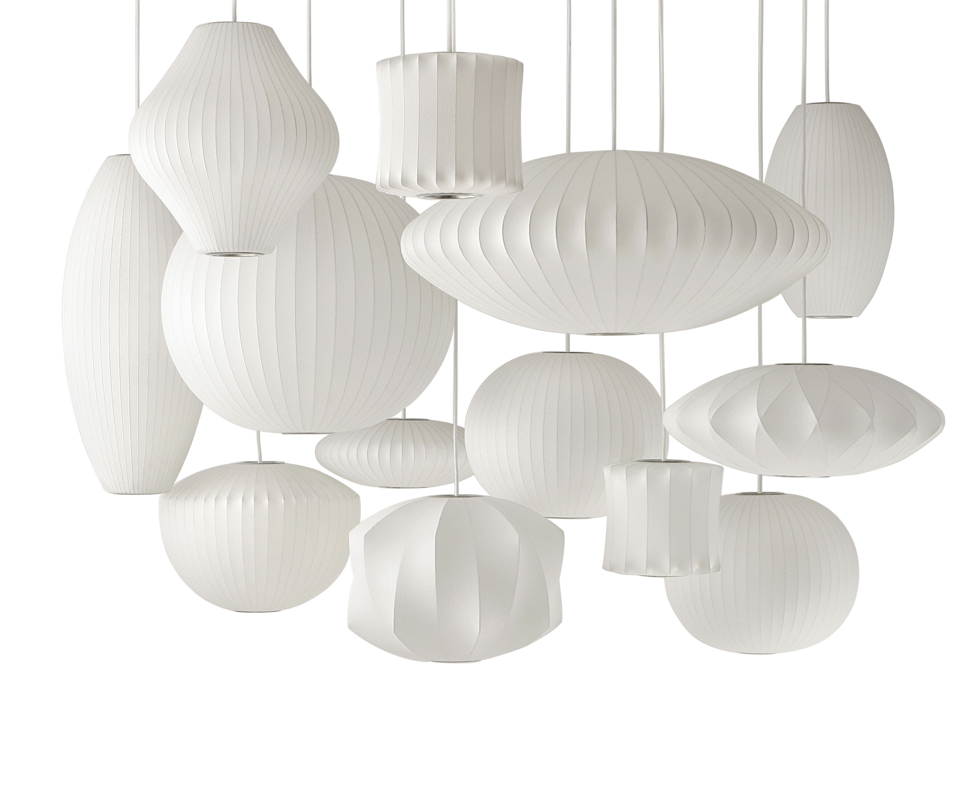 Saucer S hanging lamp by George Nelson