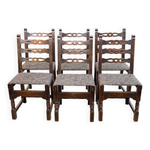 6 chaises de salle à