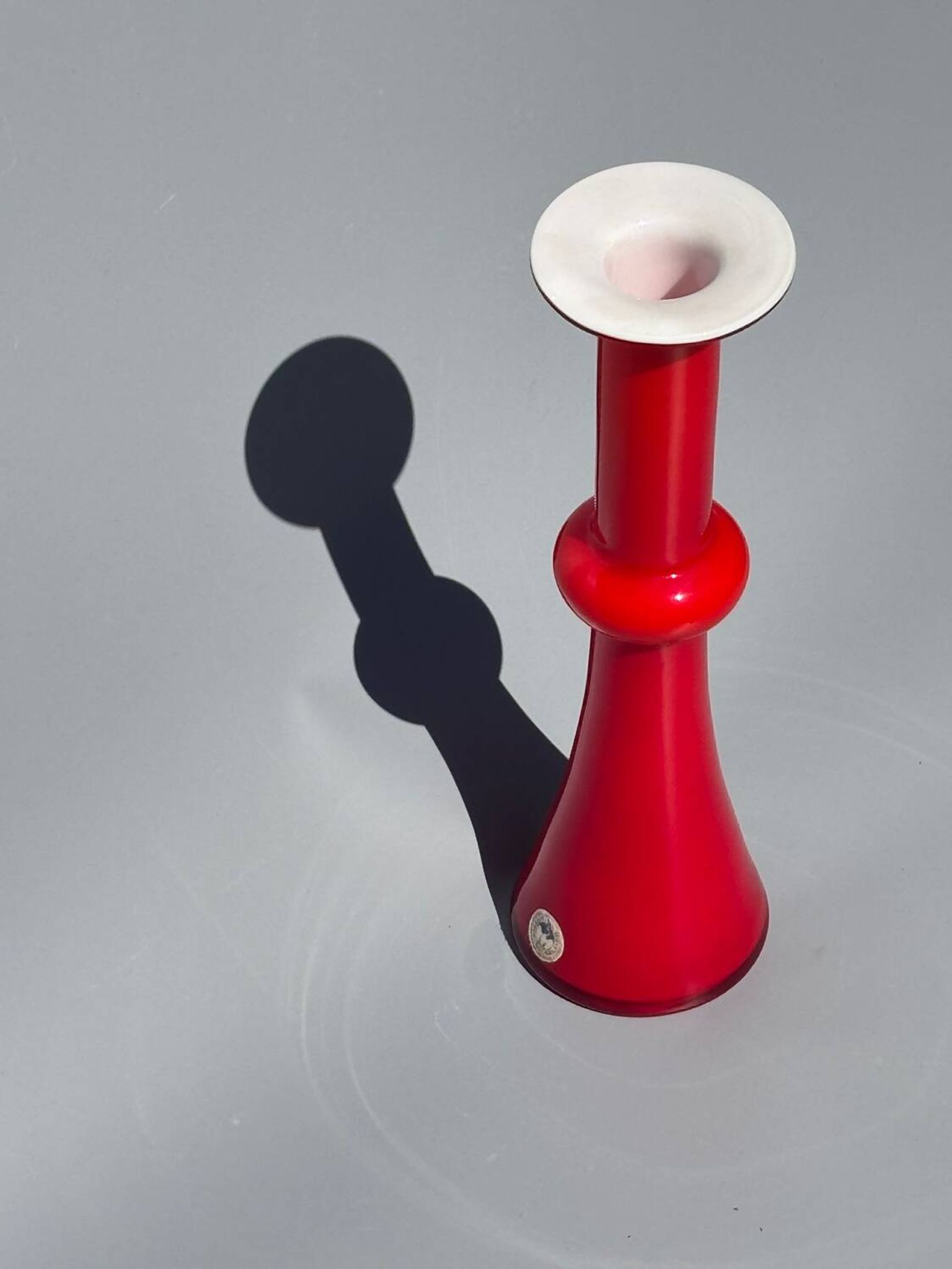 Vase verre soufflé Kastrup Holmegaard, Danemark,1960