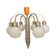 Space Age chrome and globe pendant light, Italy, 1960-70