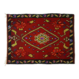 Anatolian handmade kilim rug 285 cm x 218 cm