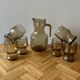 Vintage smoked glass lemonade set - vemam - made in italy