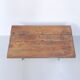 Art nouveau bistro table with cast iron frame