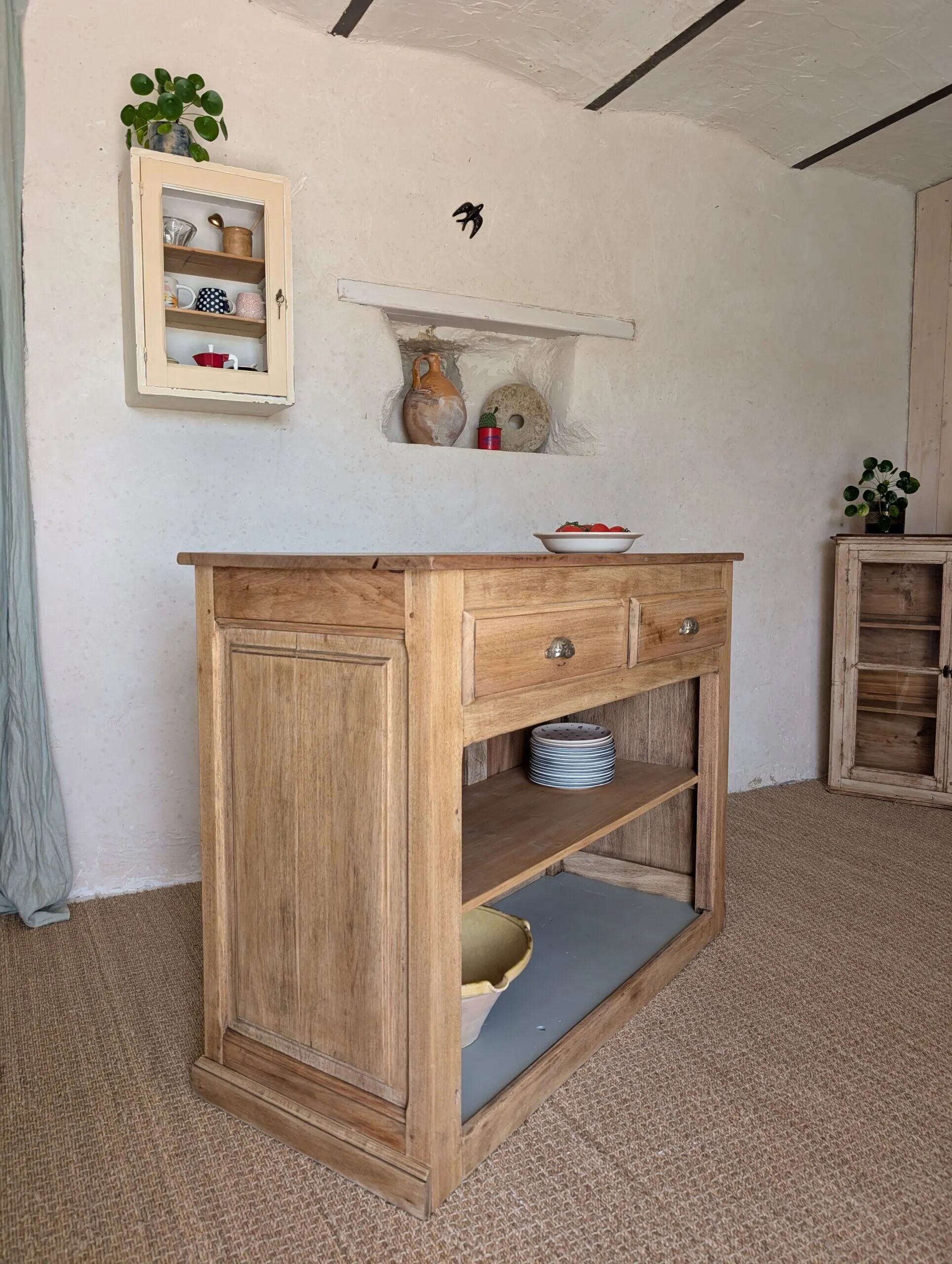 Old oak trade counter - Kitchen counter