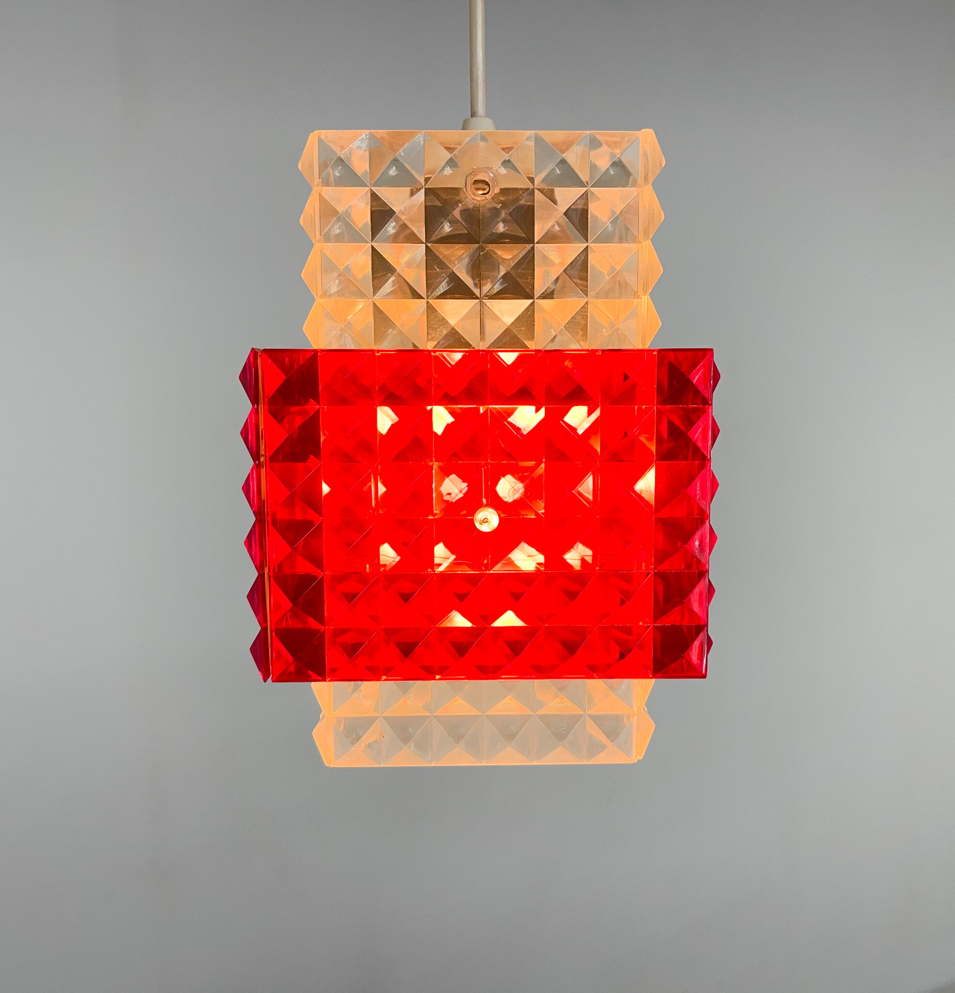 1970's Plastic Pendant Light, Germany