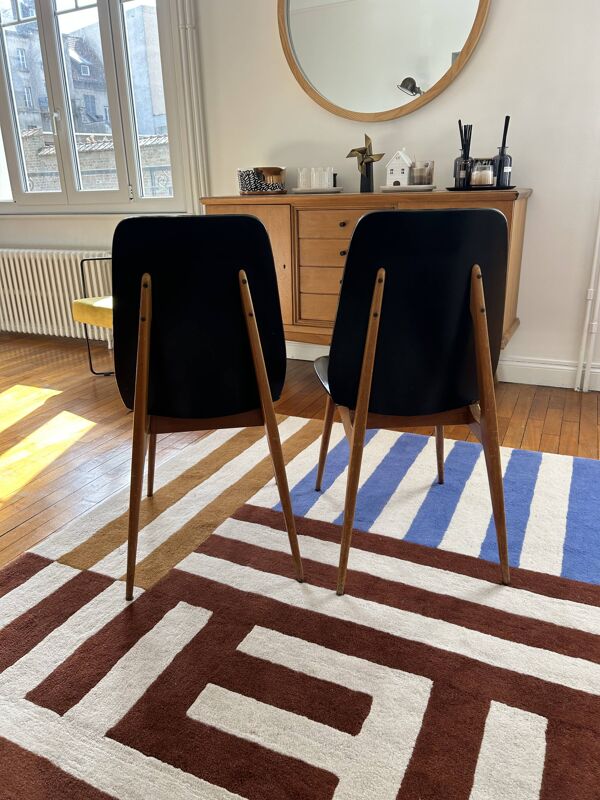 Paire de chaises Jules Émile Leleu