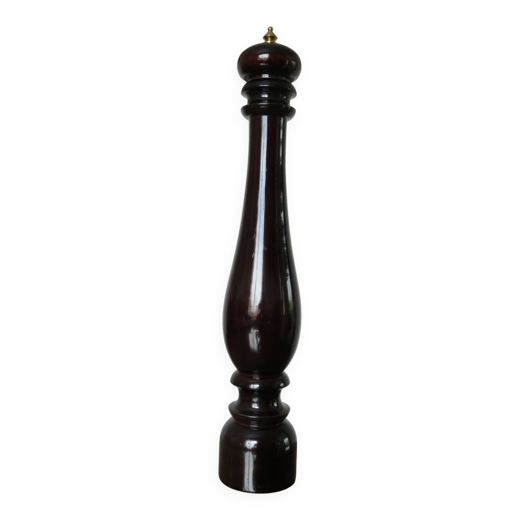 Xxl pepper mill by "chiaruzi" "cc" florence, italy, lacquered wood, 1970