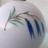 Lamp base in pink opaline