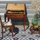 Small vintage desk with storage.