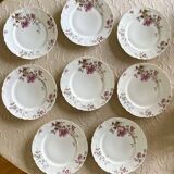 8 Haviland Limoges plates from the 19th century.