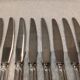 11 table knives with 800 silver handles, Swiss goldsmith Jezler filet