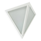 Original cubic satin white glass wall light by glashütte limburg, germany 1980s
