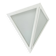 Original cubic satin white glass wall light by glashütte limburg, germany 1980s
