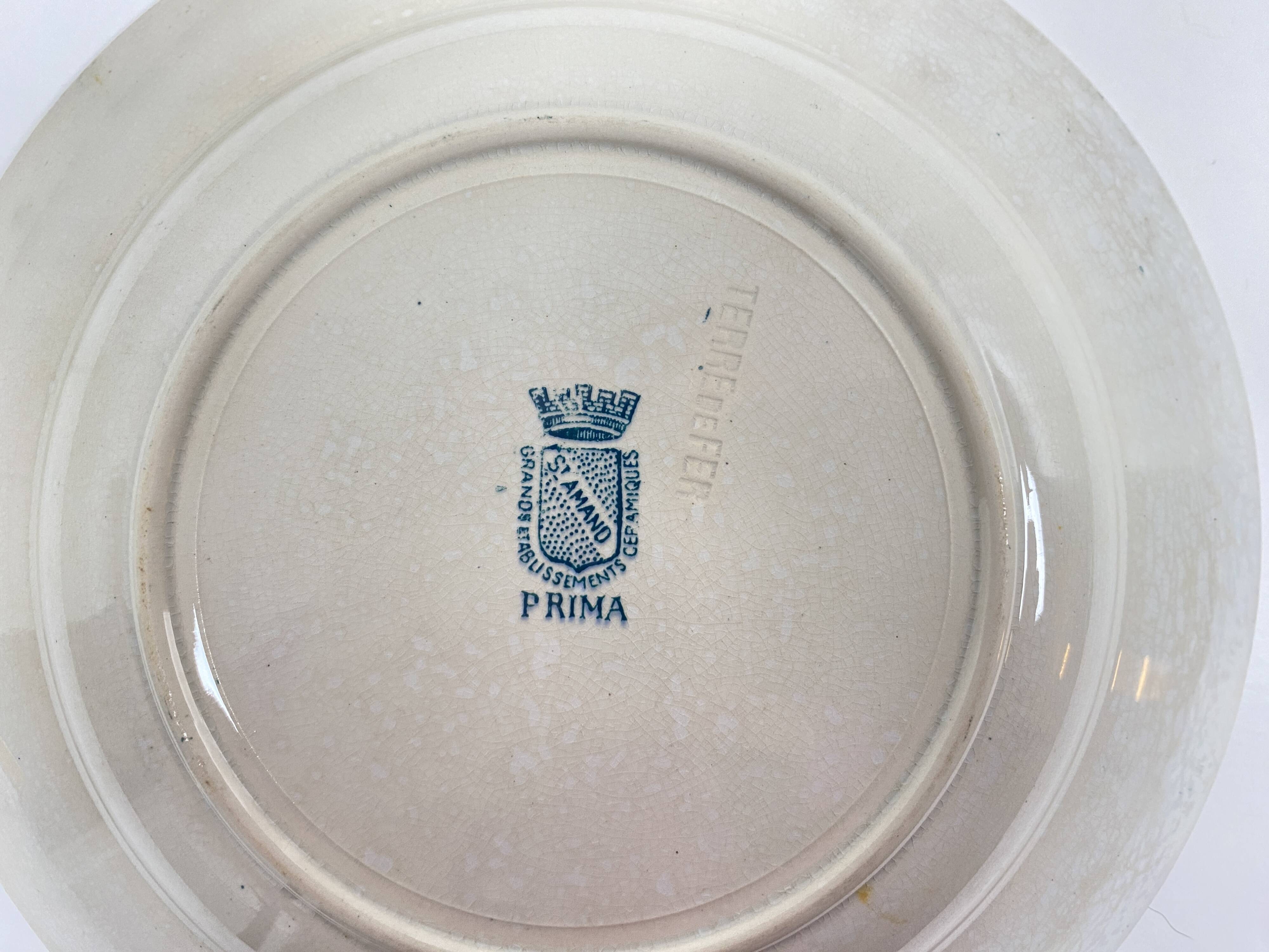 Deep Plate Terre de Fer St-Amand model PRIMA