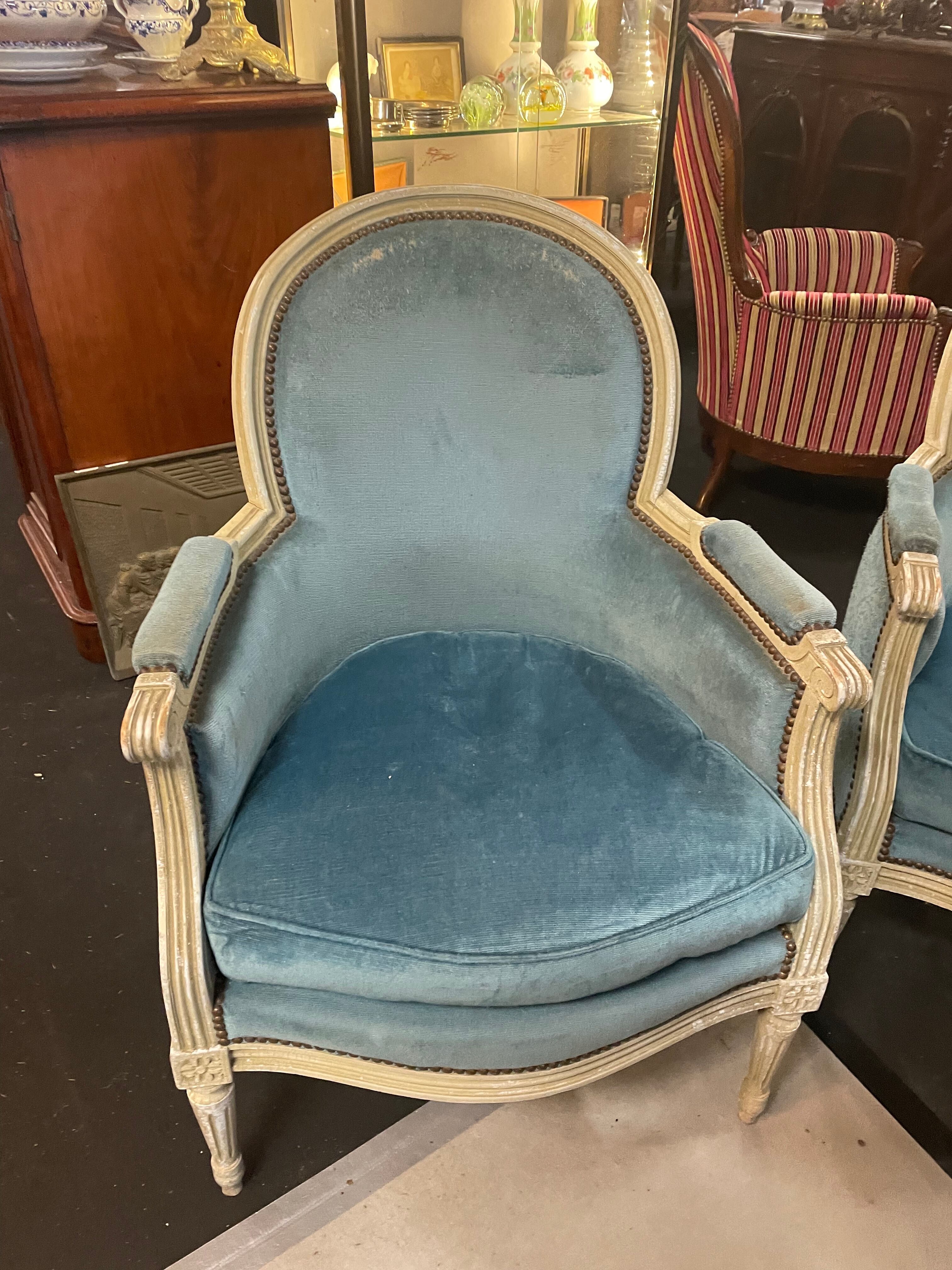 Paire de bergères