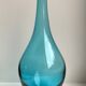Soliflore / Italian decanter turquoise blue 70s