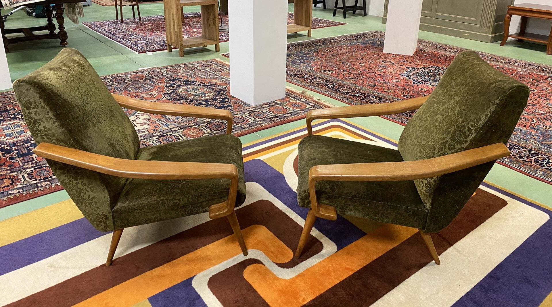 Pair of 70-foot compass chairs