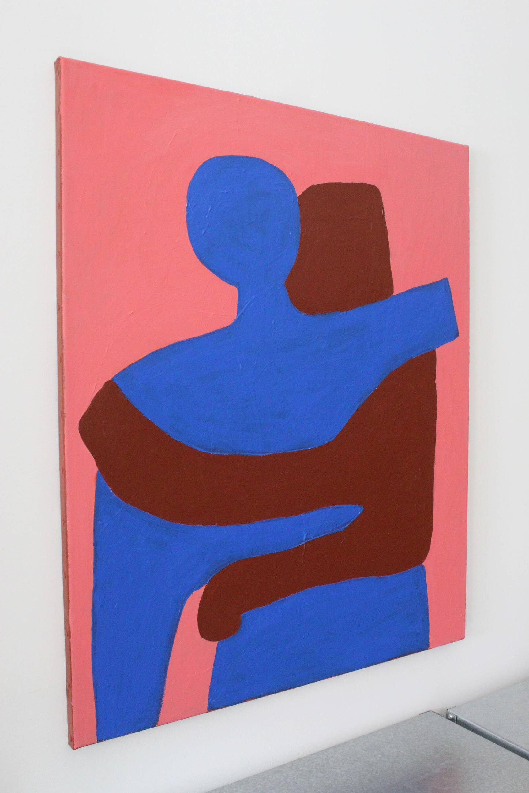 Figurative painting "can i hold you" contrast version 100x81 signed Bodasca