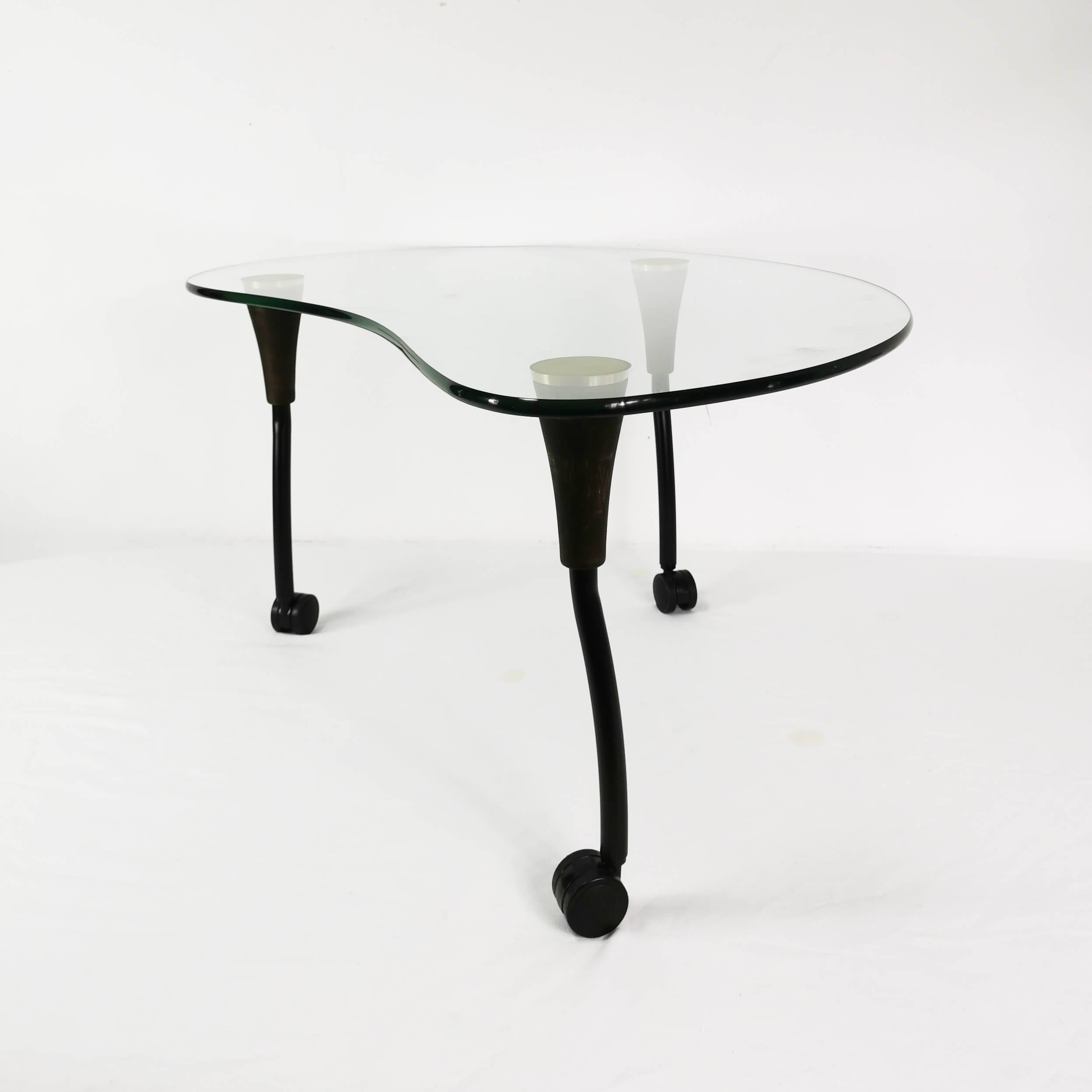 Postmodern, kidney coffee table, Germany, 1980s.