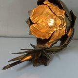 Vintage 70s gold Jansen style wall lamp
