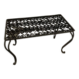 Black wrought iron coffee table