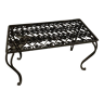 Black wrought iron coffee table