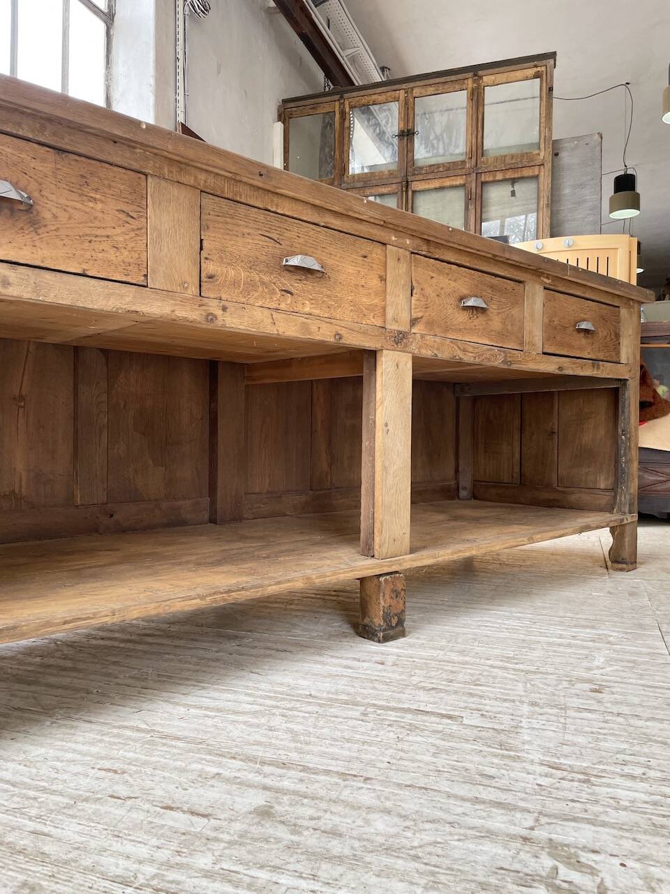 Comptoir en chêne XXL 260 cm