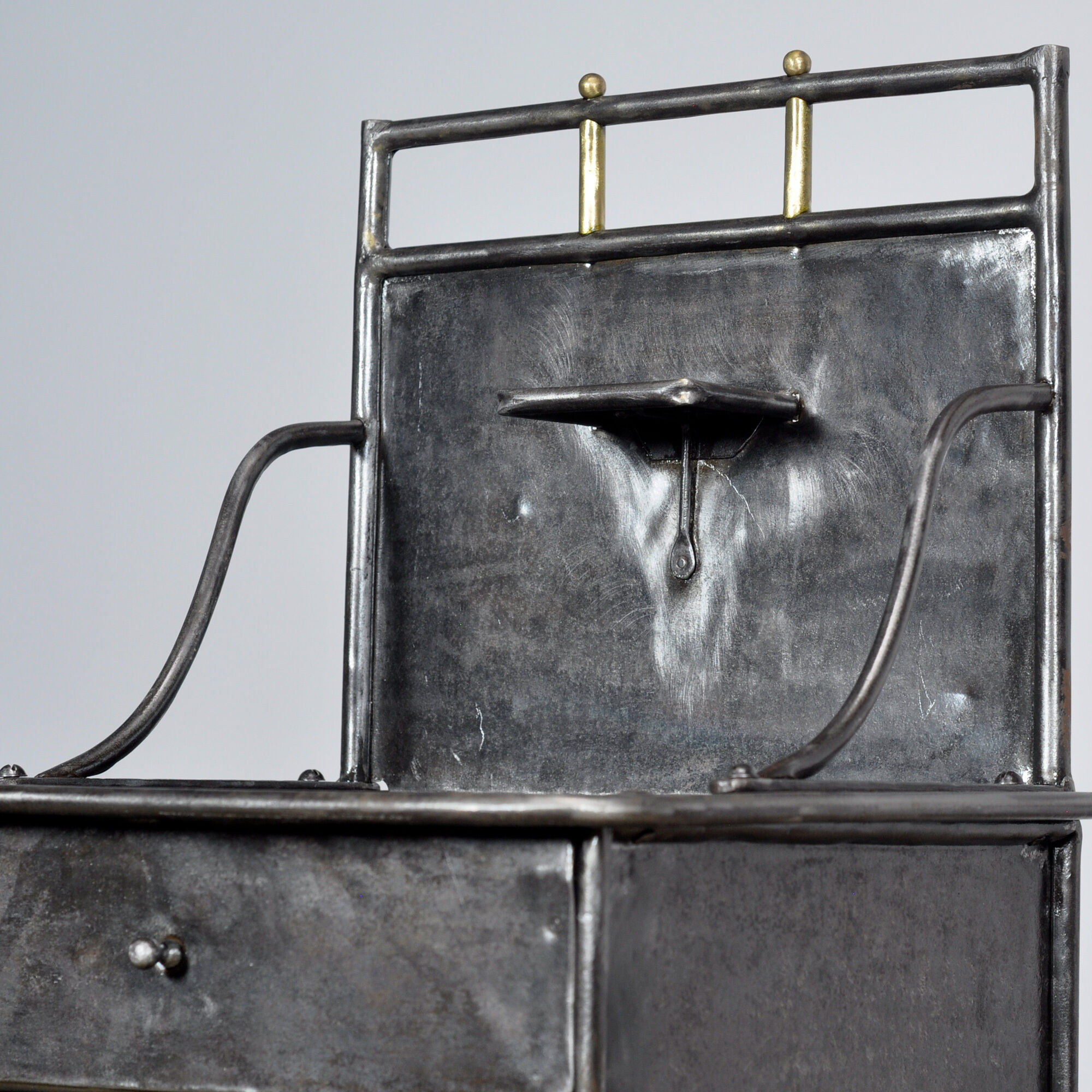 Iron bedside cabinet, 1910s