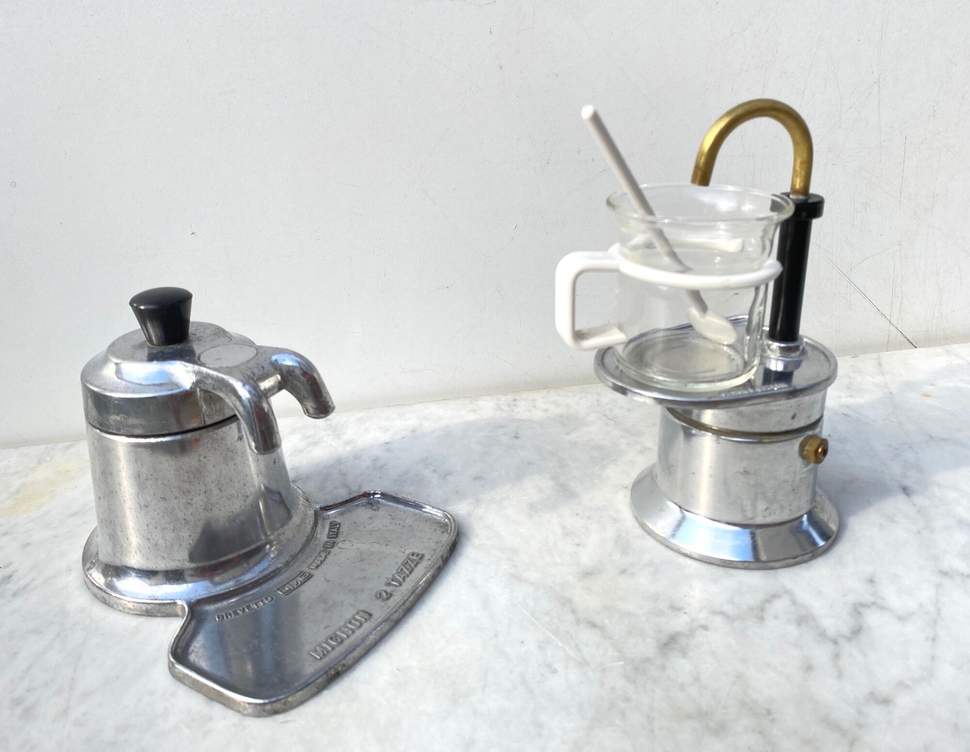 Mini Italian coffee maker 1 cup Expresso Bialetti vintage design 90s