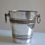 Silver-plated ice or champagne bucket with goldsmith's hallmark