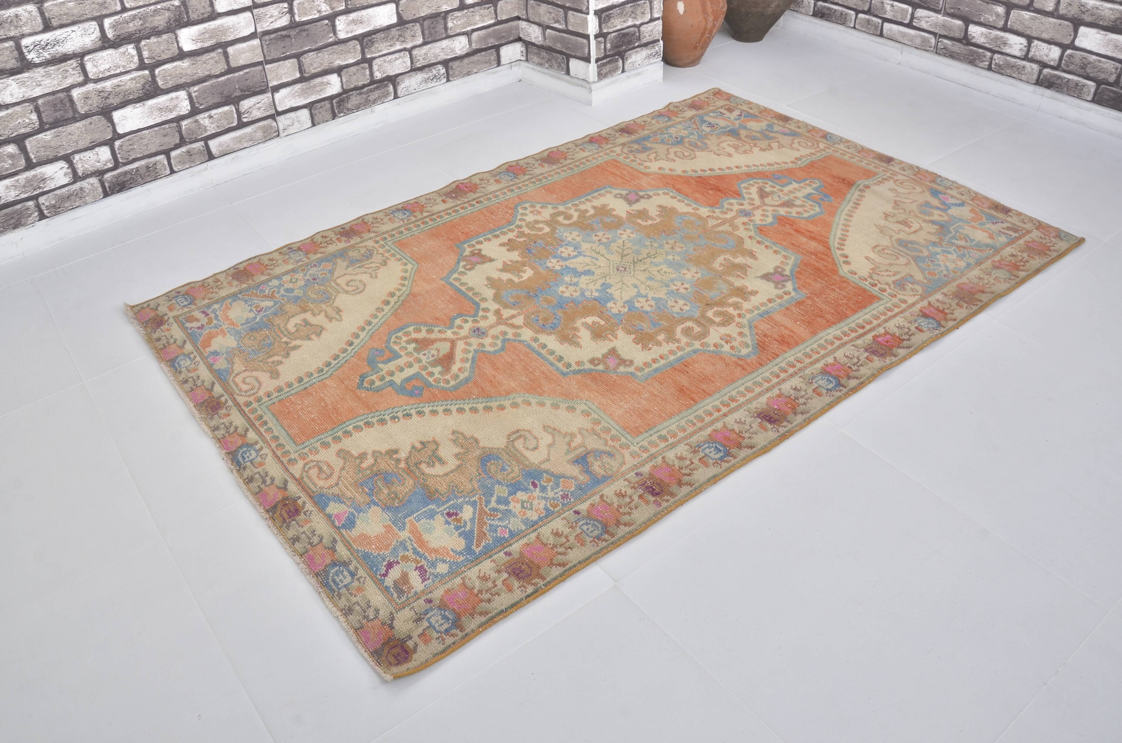Orange & Blue Anatolian Rug sku 2437.