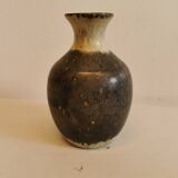 Danish designed vase in hares fur glaze from the 1960s.