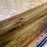 Vintage wall shelf with plexiglass sliding doors