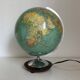 Vintage terrestrial globe 1965 German glass Columbus duo - 34 cm