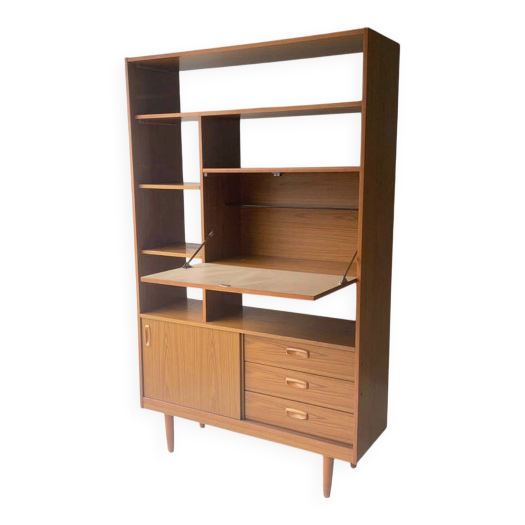 Mid Century Modern Room Divider, Wall Unit From Schreiber, 1960s