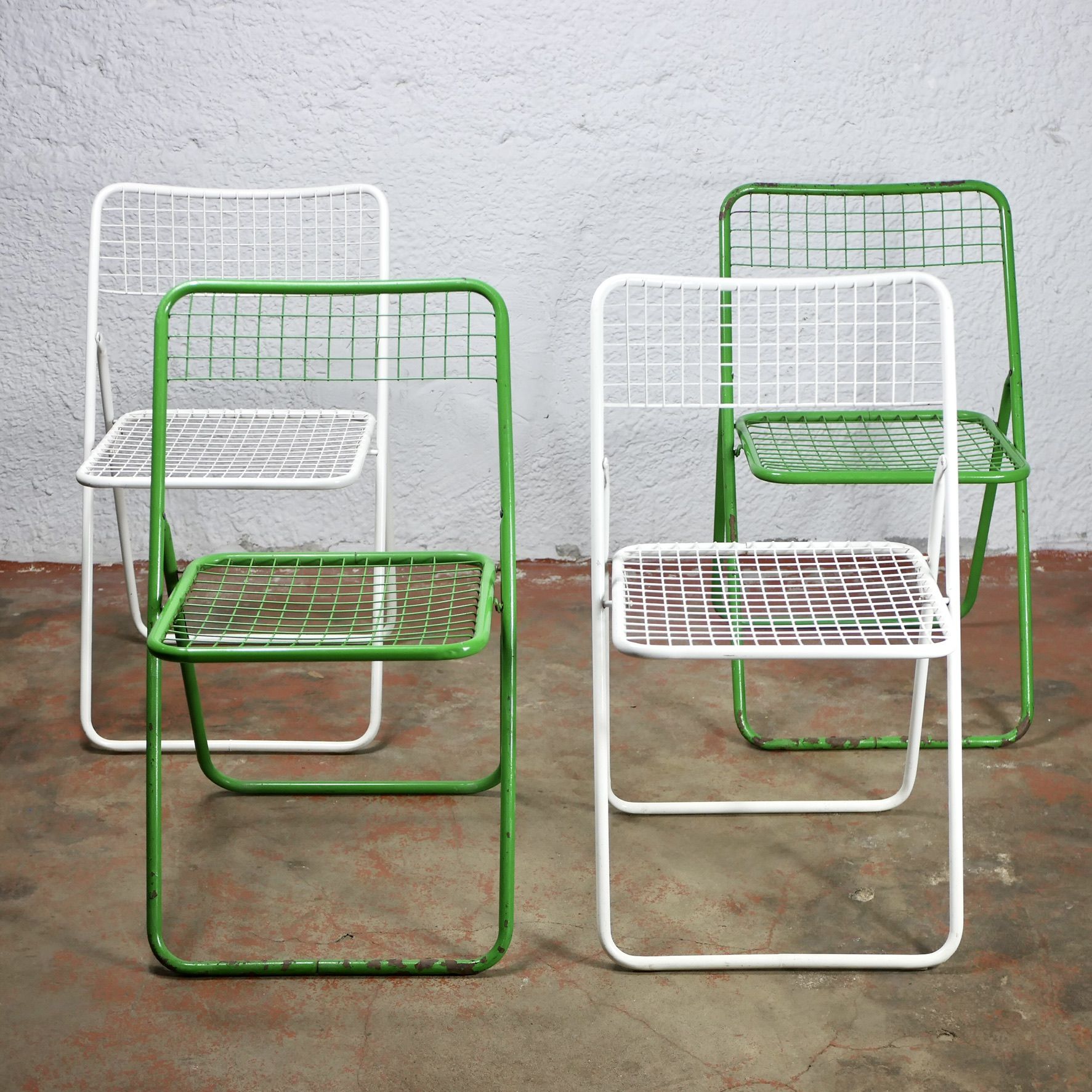 Série de 4 chaises Ted Net Niels Gammelgaard pour Ikea