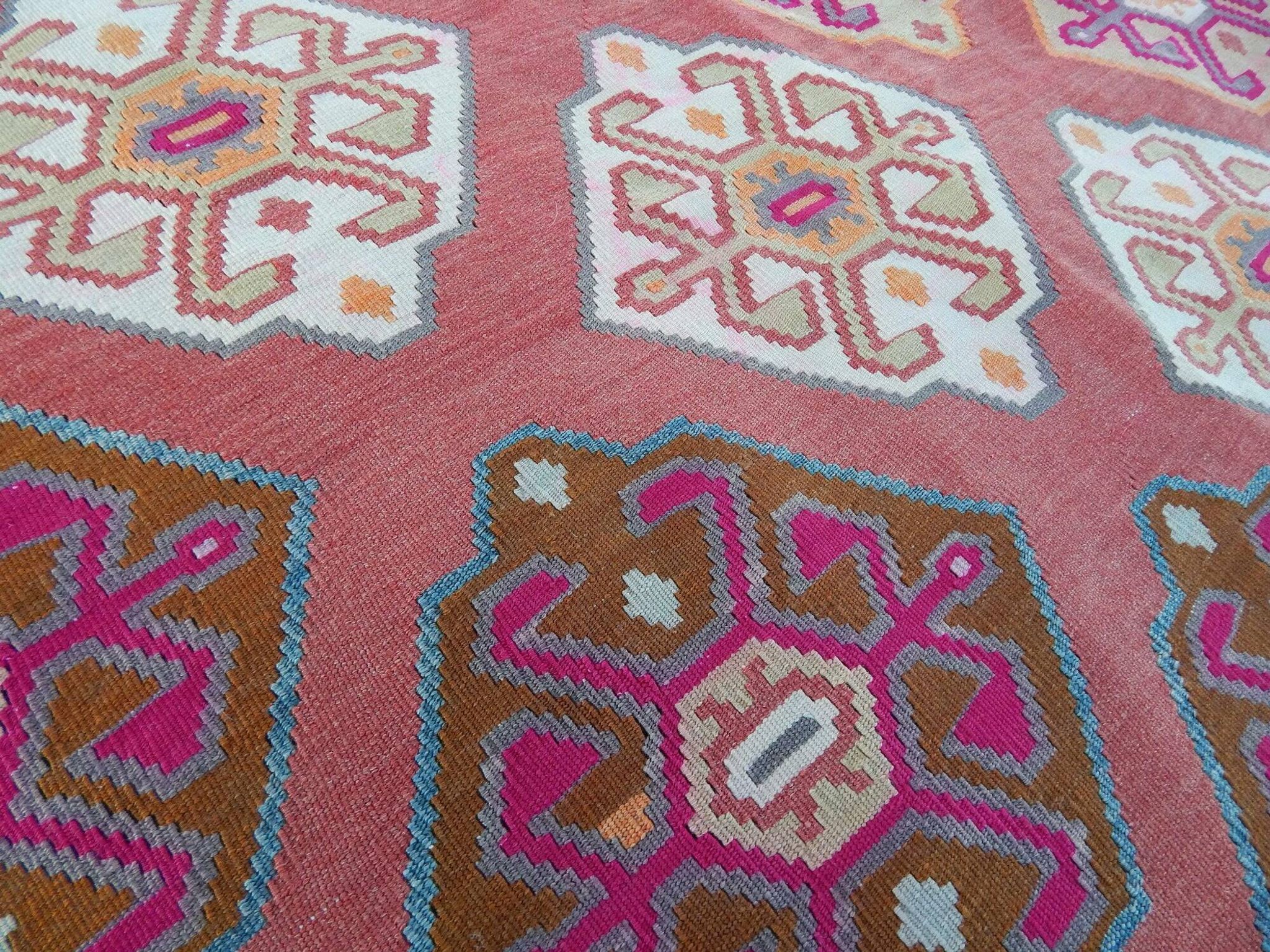 Tapis Kilim turc vintage tissé main