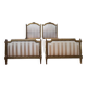 Pair of late 19th-century gilded wooden beds in Louis XVI style.