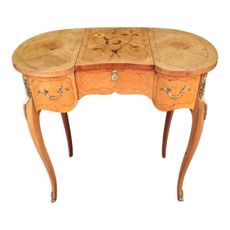 Coiffeuse marqueterie bois de rose