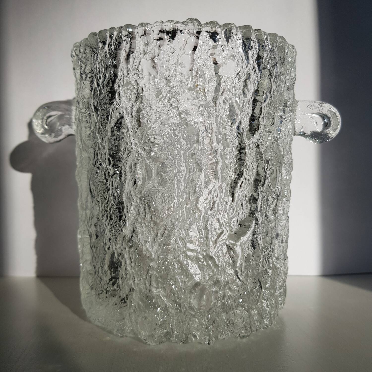 Eau à glace en verre du milieu du siècle