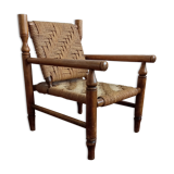 Wooden armchairs and rope 1950