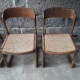 Baumann sled chairs, set of four