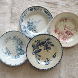 4 mismatched hollow iron earth plates