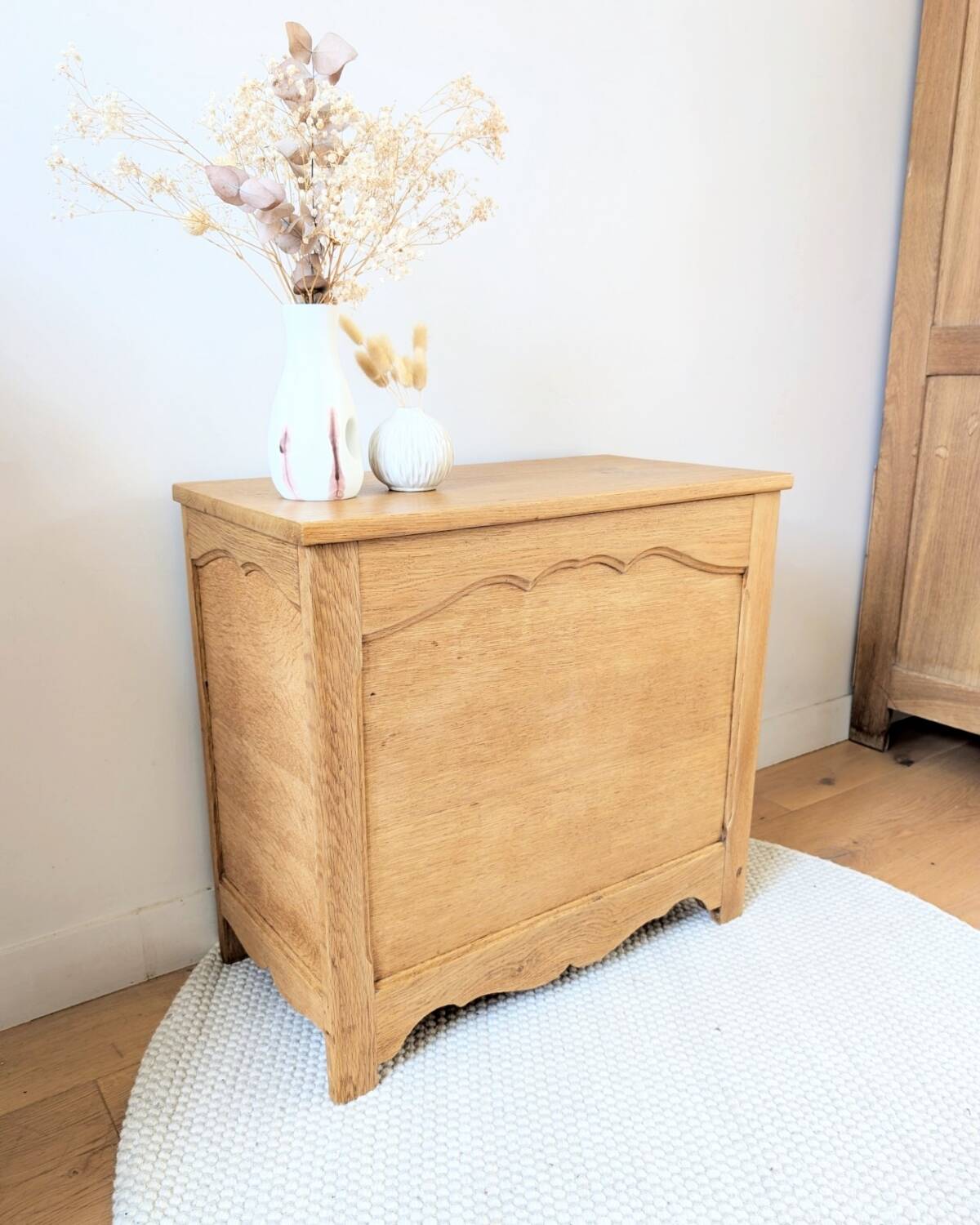 Renovated oak chest