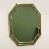 Large octagonal bevelled mirror by De Knudt, Belgium, 1980s
