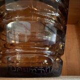 Daum Art Deco vase signed DAUM Croix de Lorraine Nancy FRANCE, smoked glass, faceted vase.
