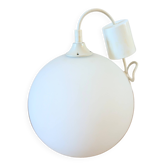 Pendant lamp opaline Lita design 70s