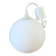 Pendant lamp opaline Lita design 70s