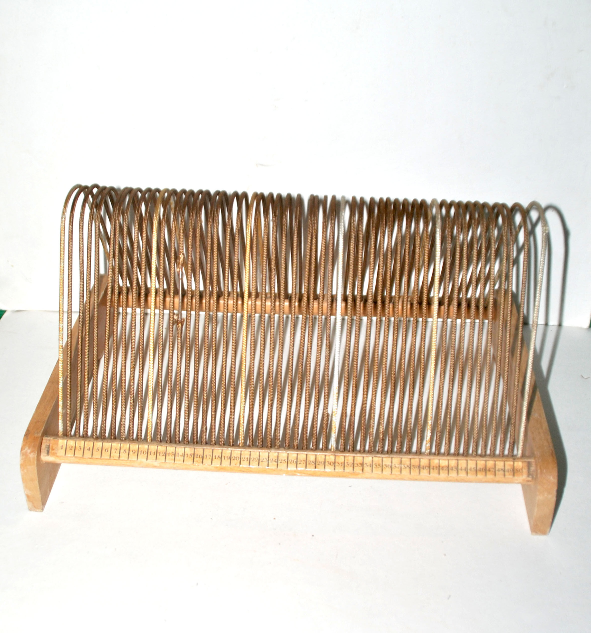 Porte-vinyles Range-disques en bois clair vintage 1950/60 Jukebox Tournedisque