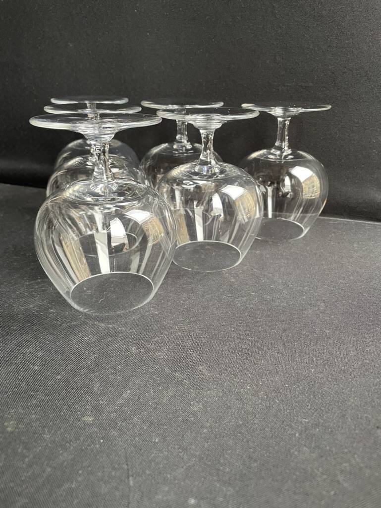 6 Cognac/Armagnac glasses stamped Baccarat Perfection service